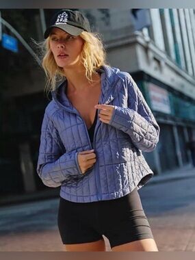 NEW ‼️ Free People Movement Light As A Feather Packable Puffer Jacket Stone Blue